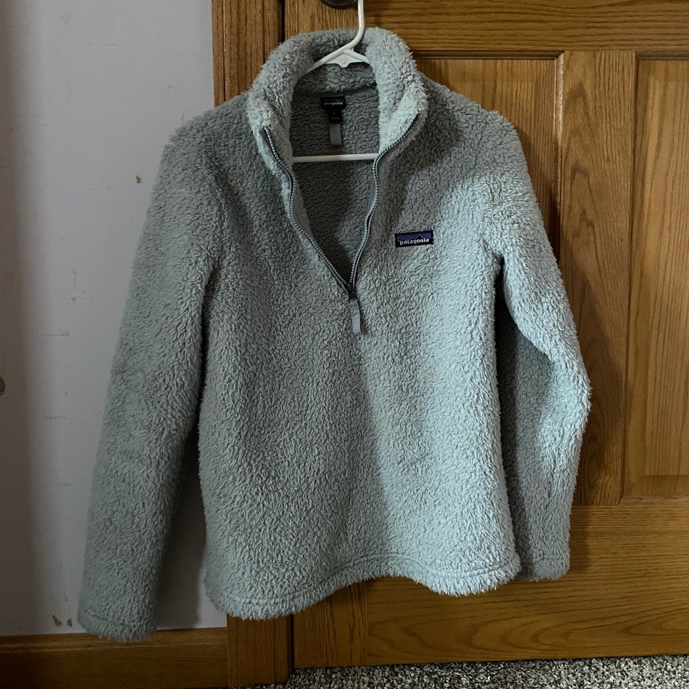 Patagonia Grey Fuzzy Quarter Zip